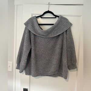 Slouchy off the shoulder sweater